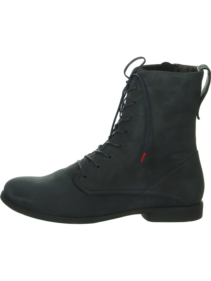 Think! Leder-Boots in Dunkelblau günstig kaufen