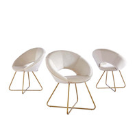 Home Deluxe Samtstuhl SELESA Beige