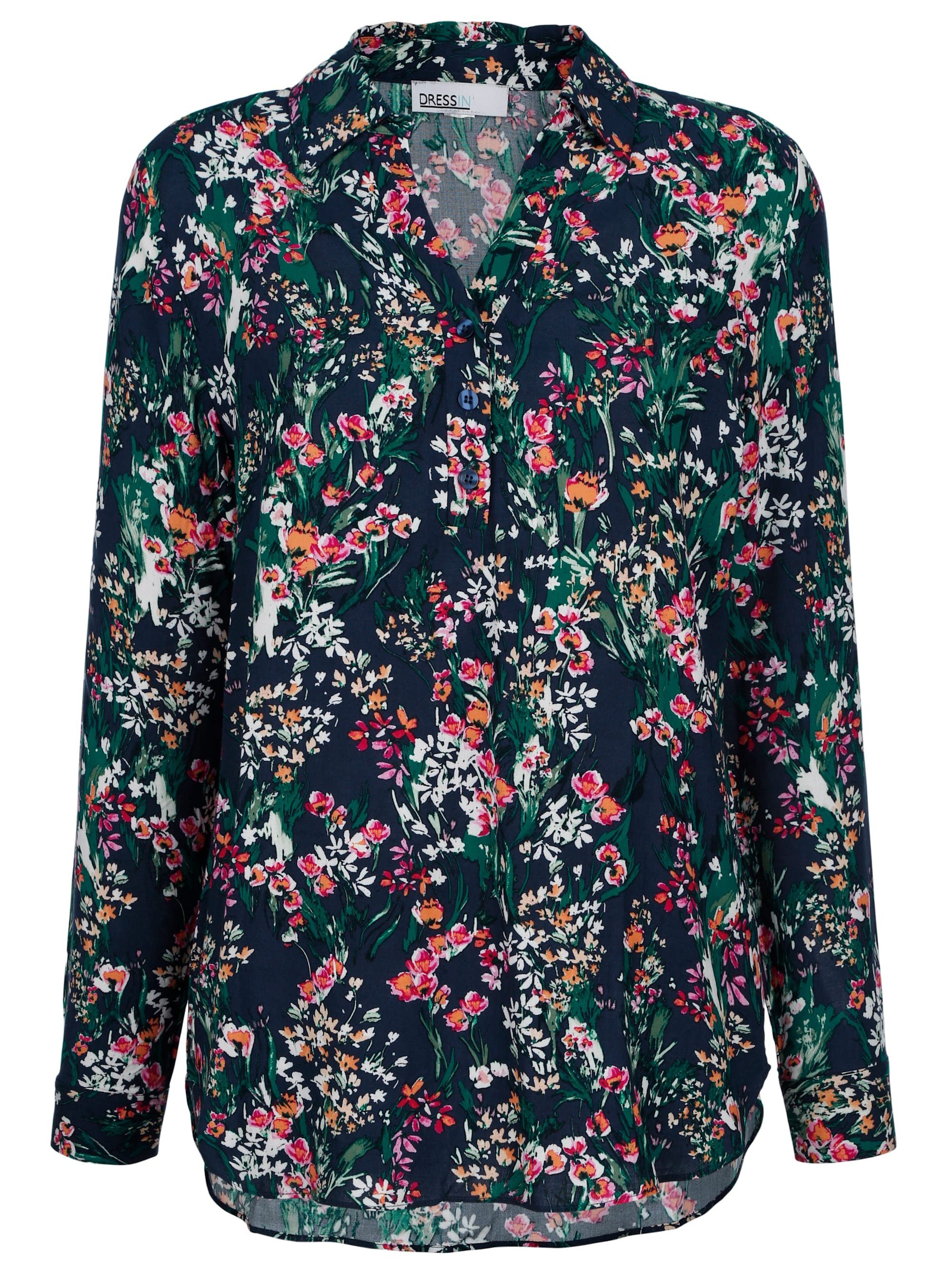 Dress In Tunika Bluse mit floralem Druck