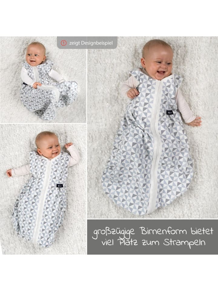 Alvi Kugelschlafsack Mäxchen Light - Jersey - Sternenhimmel in grau günstig kaufen