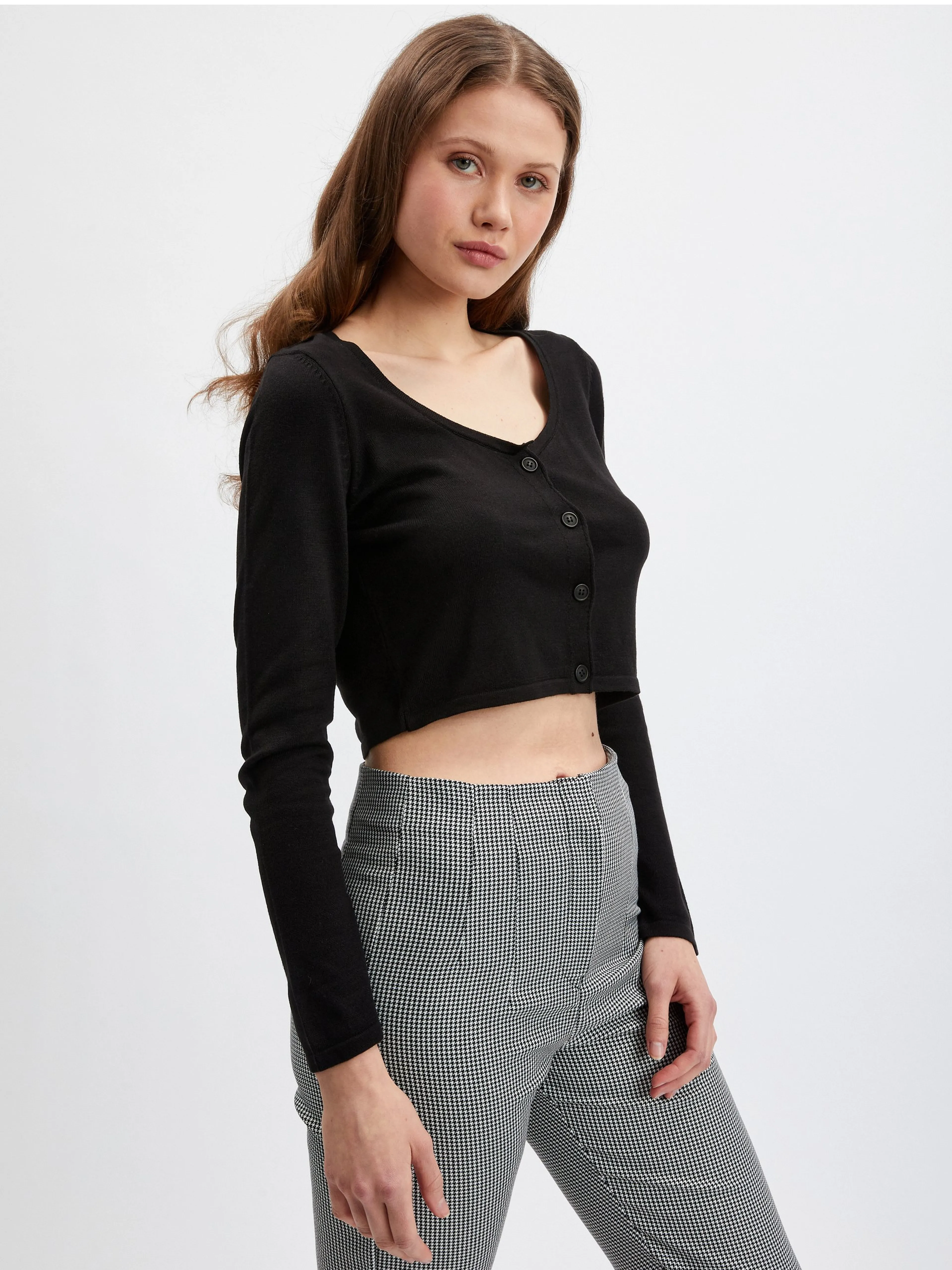 Schwarze Damen-Strickjacke ORSAY