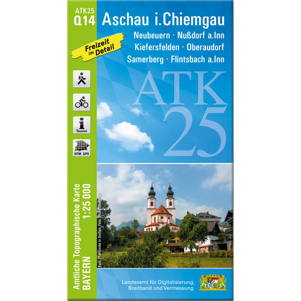ASCHAU I.CHIEMGAU 1:25 000 - Wanderkarte