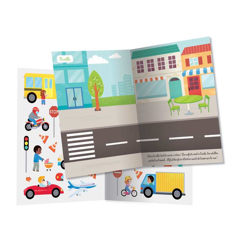 Livre 500 autocollants, Police et pompiers NE - Auzou