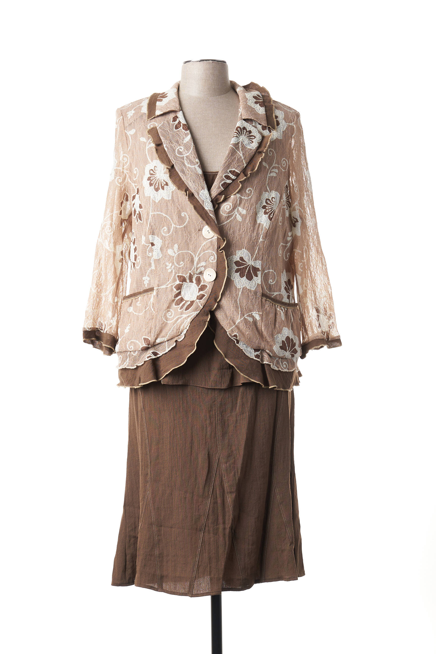 France Rivoire Ensembles Jupe Femme couleur marron