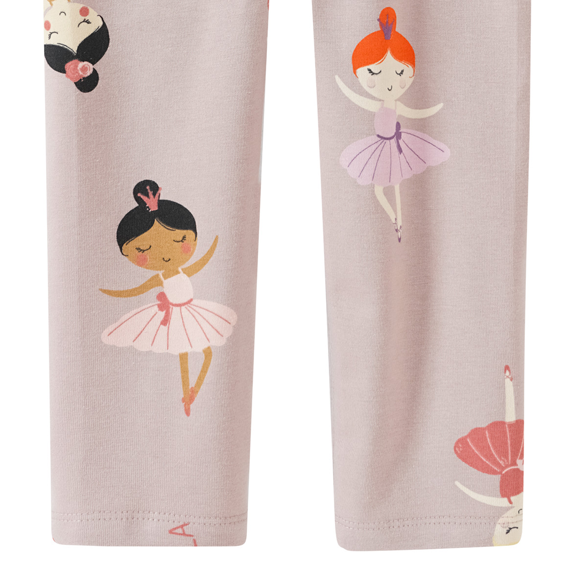 Mädchen Leggings mit Ballerina-Print