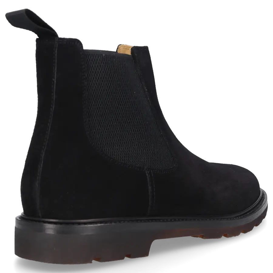 Henderson - Chelsea Boots JAMES Veloursleder - schwarz