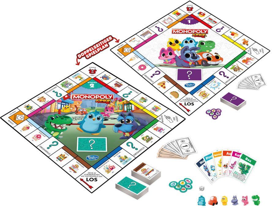 Hasbro Spiel, Monopoly Junior 2in1, Made in Europe