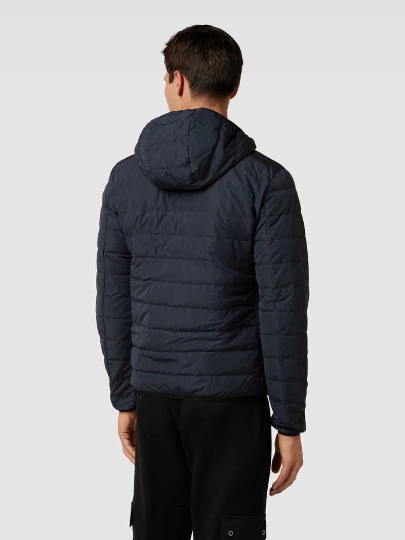 Steppjacke mit Zweiwege-Reißverschluss in marineblau