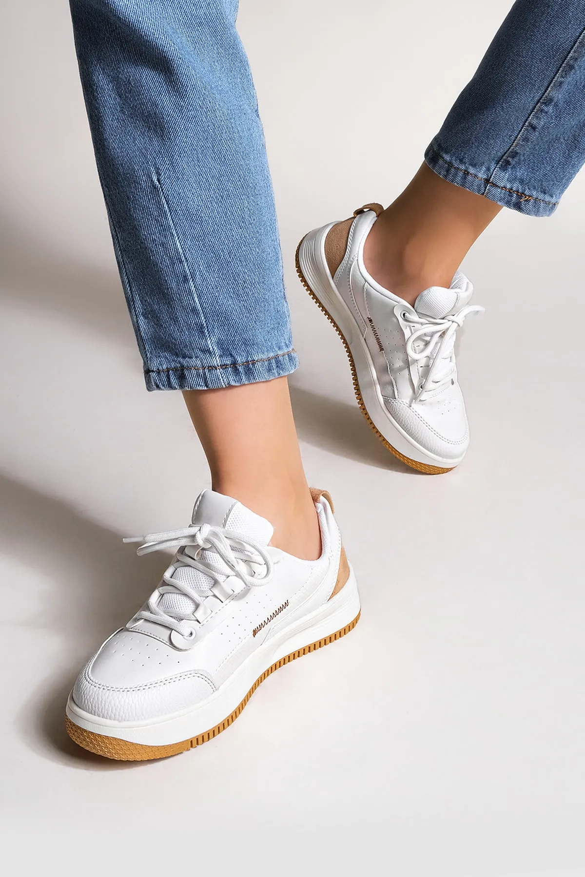 Marjin  Sneaker - Weiß - Flacher Absatz