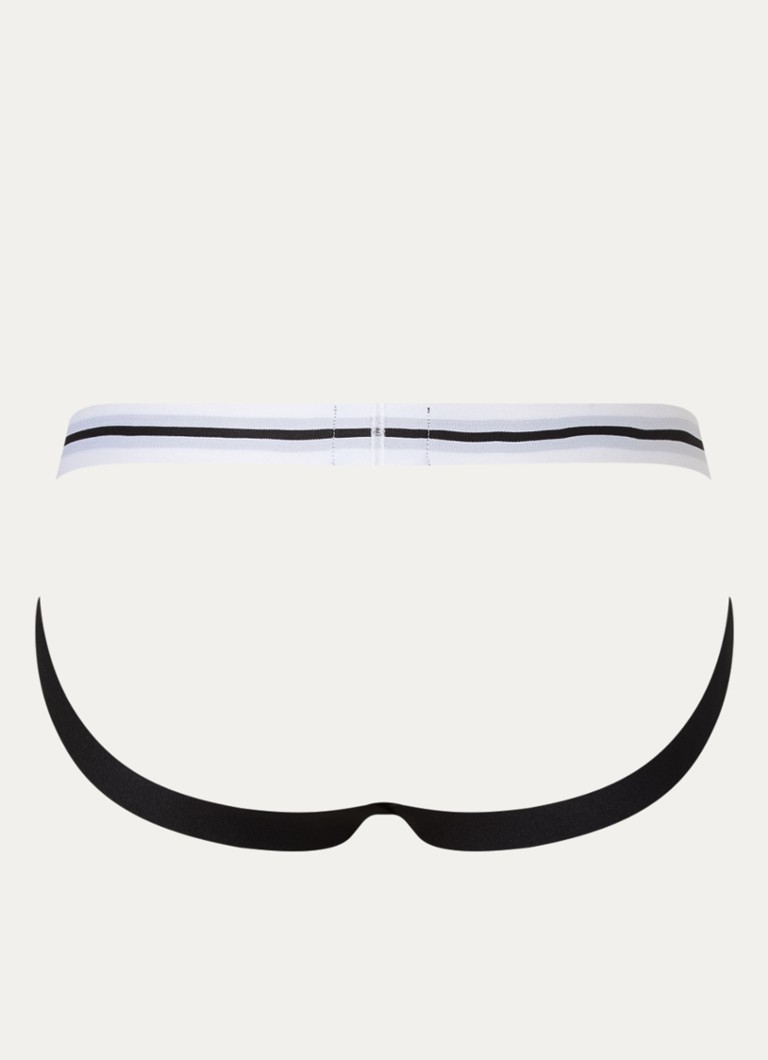 Lot de 3 slips jockstrap HUGO BOSS en coton bio avec ceinture logotée