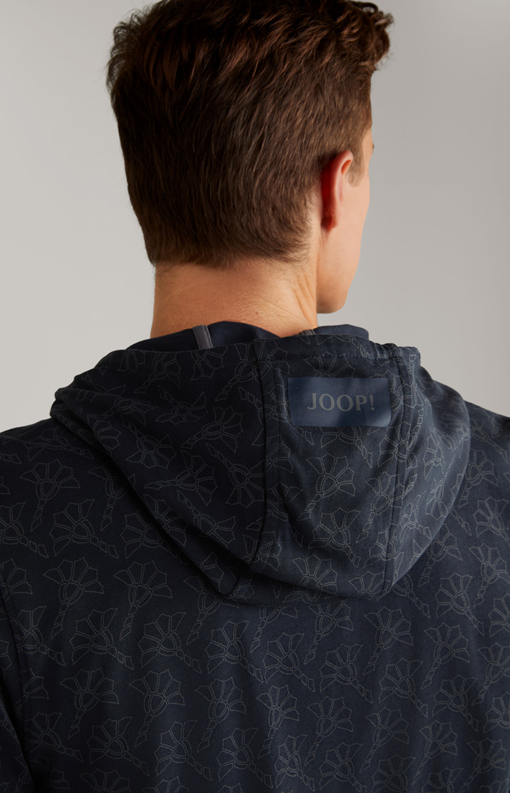 Loungewear Sweatjacke in Dunkelblau