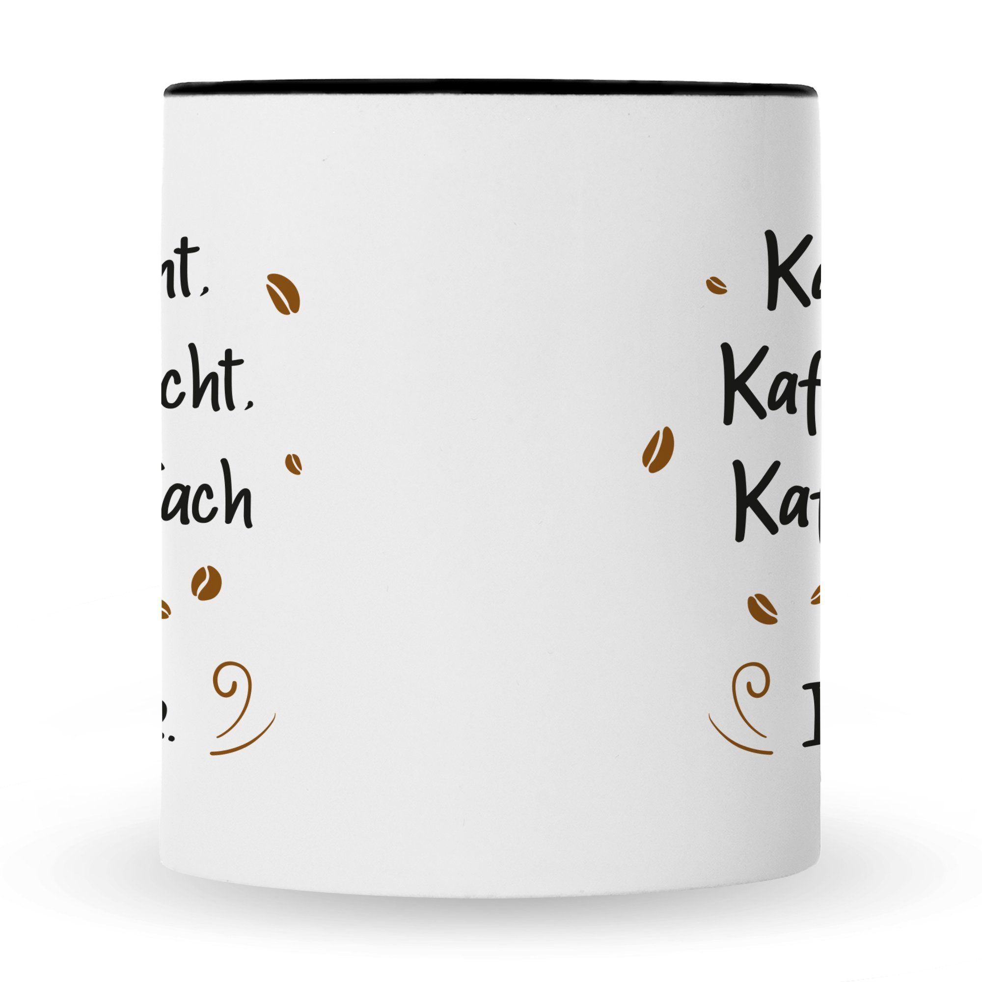 GRAVURZEILE Tasse Bedruckte Tasse mit Spruch - Kaffee redet nicht - Lustige Geschenke - Geschenk für Mama Papa Freunde Geburtstag Muttertag Vatertag Valentinstag Weihnachten - Männer & Frauen