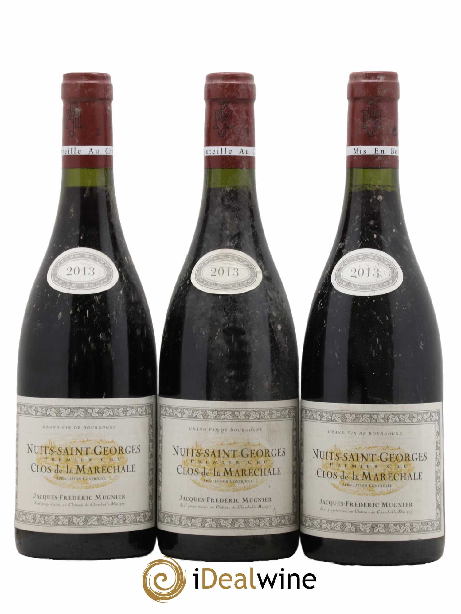 Nuits Saint-Georges 1er Cru Clos de La Maréchale Jacques-Frédéric Mugnier  2013 - Lot de 3 Bouteilles