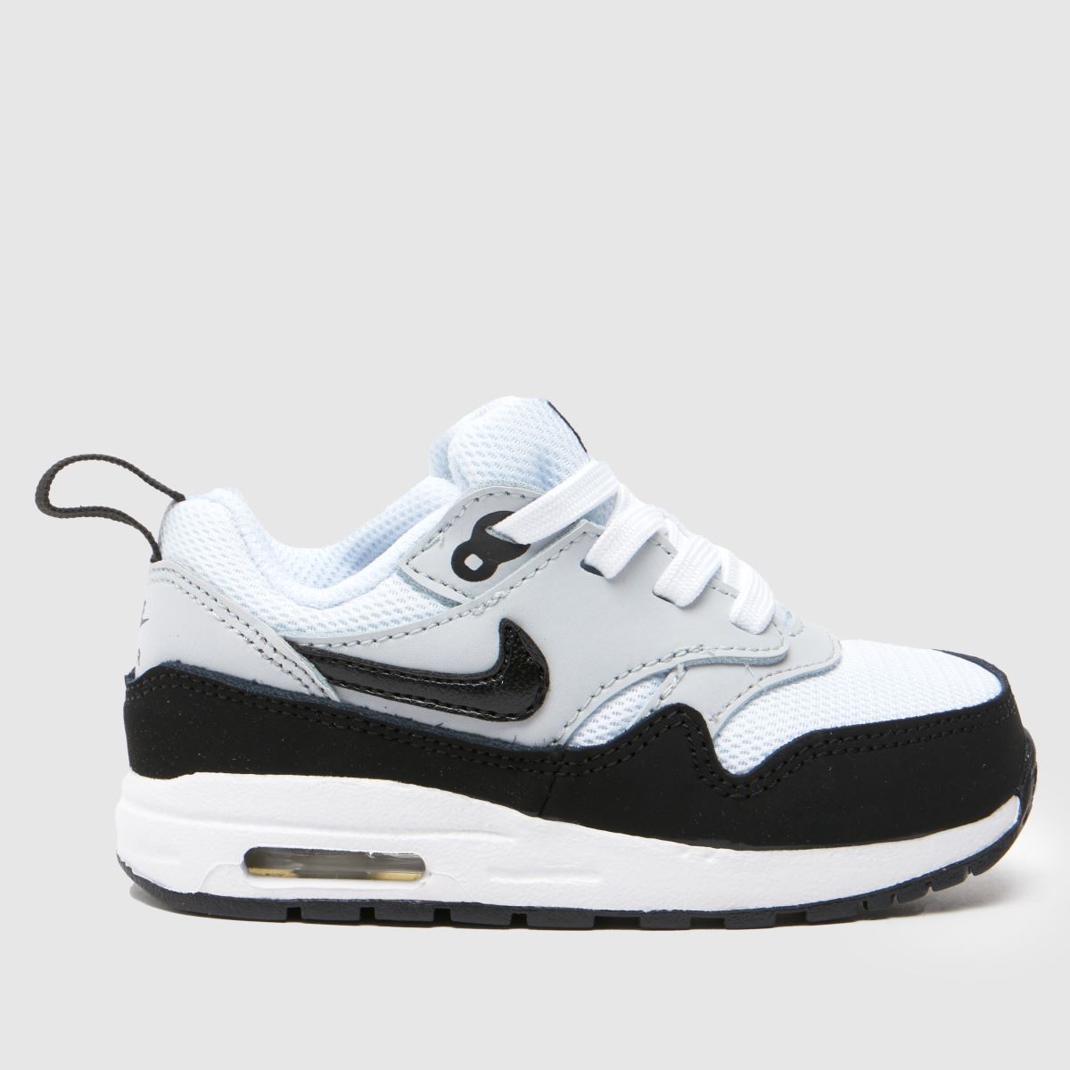 Nike Air Max 1 Easyon gyerek cipő, fekete-fehér, 42