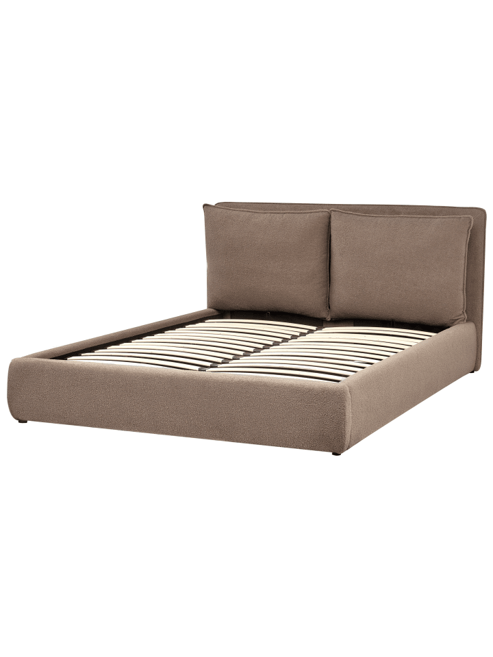 Beliani Doppelbett BAJONNA in Beige - (W) 184 x (H) 102 x (L) 235 cm günstig kaufen onesize