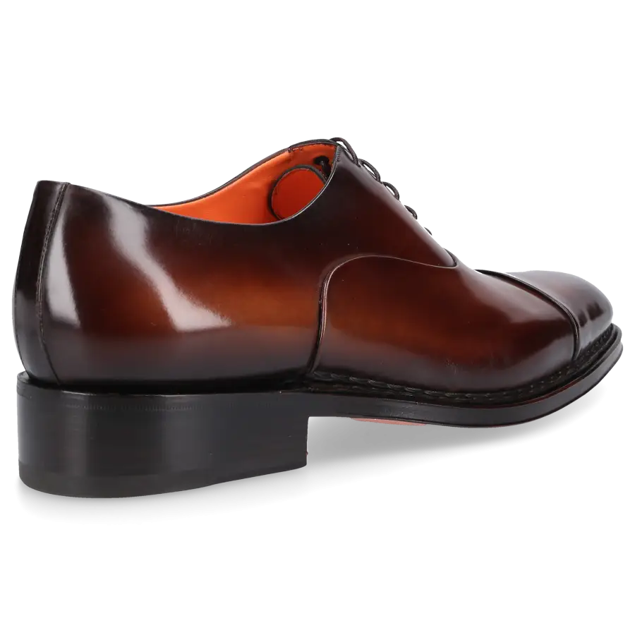 Santoni - Businessschuhe Oxford 18079 Kalbsleder - braun