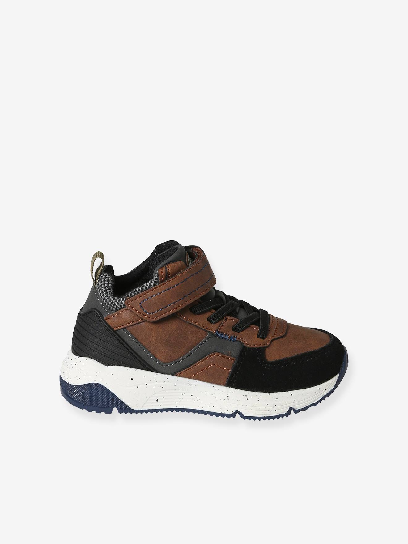 Vertbaudet Kinder Klett-Sneakers - braun