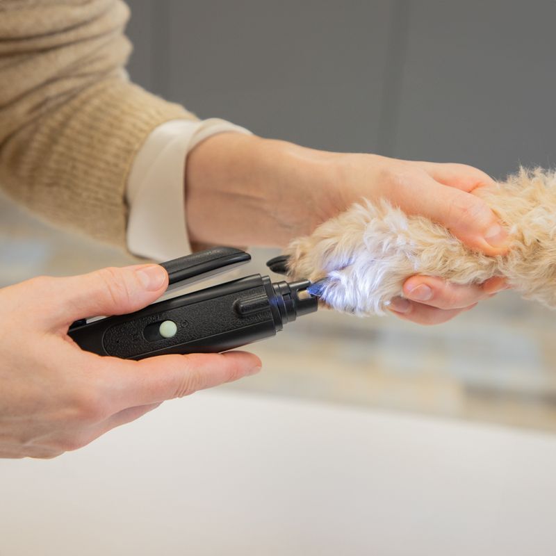 kooa 2-in-1 Krallenschere und -Schleifer mit LED