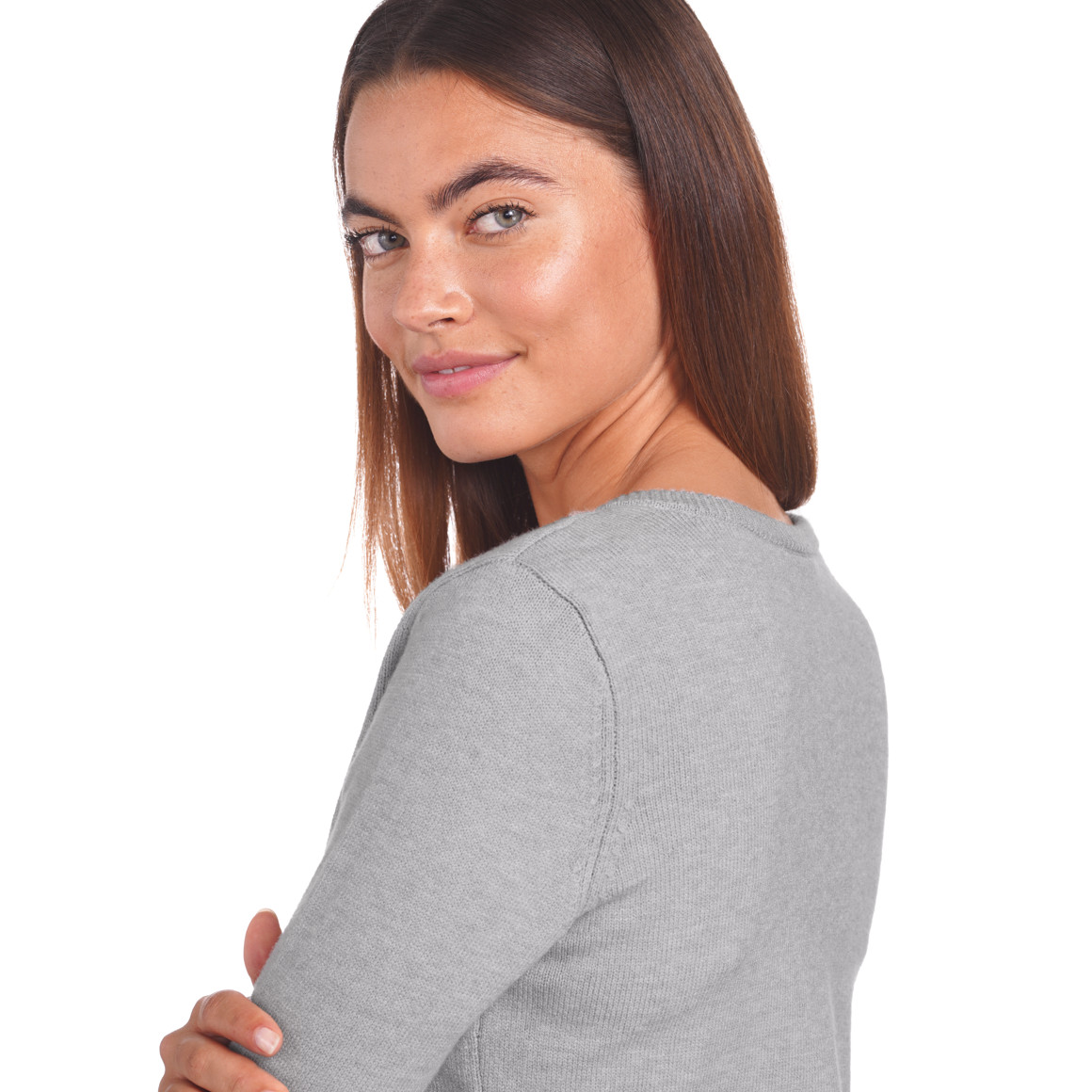 Damen Feinstrickpullover mit V-Ausschnitt