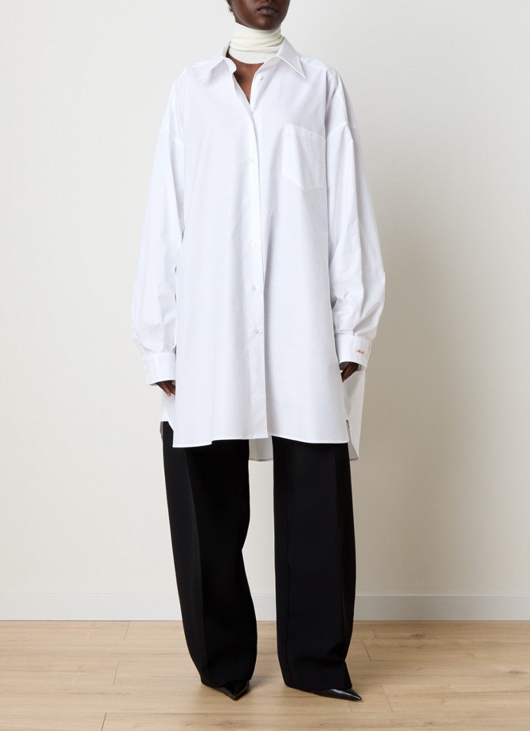 Maison Margiela  Oversized blouse met borstzak