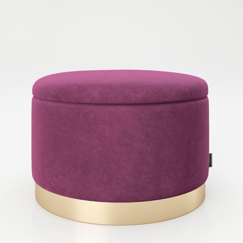 Playboy runder Pouf SUE Lila