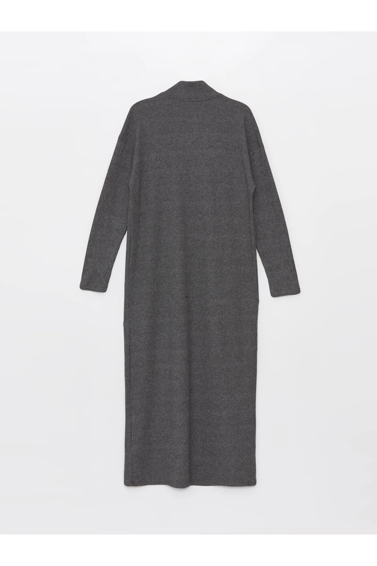 LC Waikiki  Gerades, langärmliges Damenkleid mit hohem Kragen