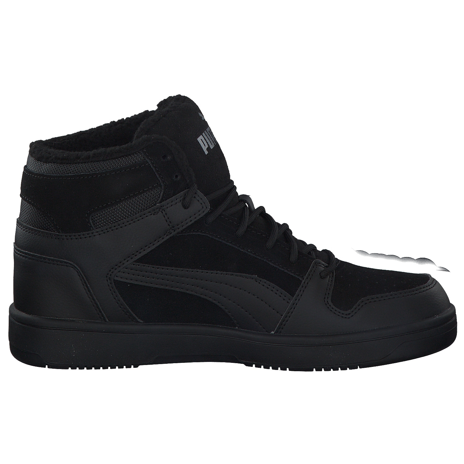Puma Rebound 369831, Sneakers High, Herren, Schwarz (Puma Black/Castlerock)