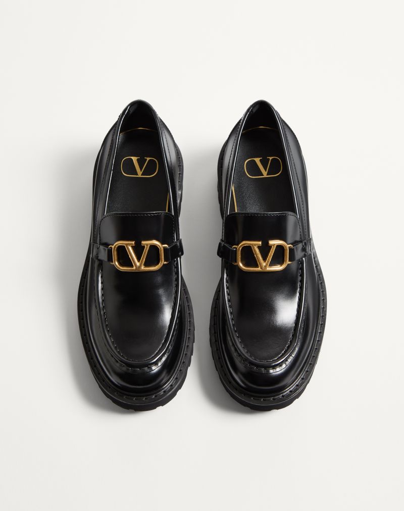 Mocassim de pele de bezerro exclusivo VLogo
