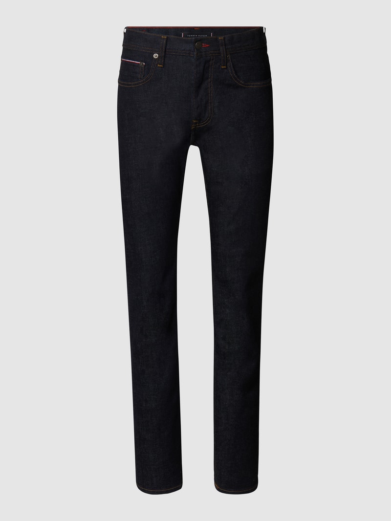 Straight Fit Jeans mit Stretch-Anteil Modell 'Denton' in dunkelblau