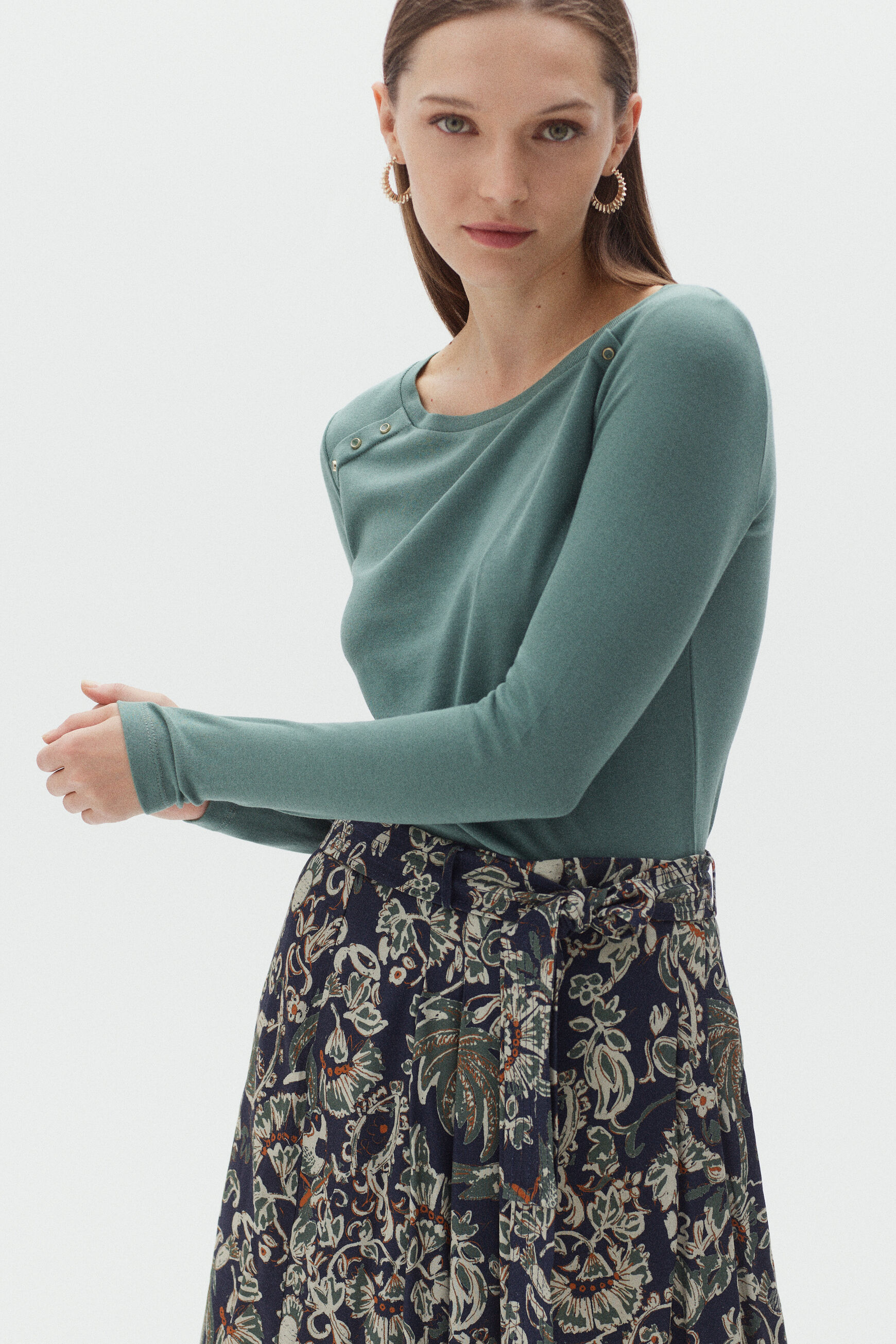 t-shirt esther vert clair femme
