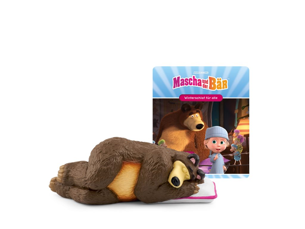 tonies Hörspielfigur Tonies-Mascha und der Bär Winterschlaf für alle, (1-St), Magnethaftend, handbemalt, integrierter NFC-Chip