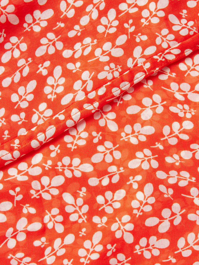 Loop-Schal mit grafischem Allover-Muster in rot