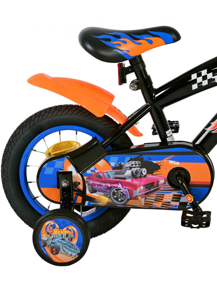 Volare Kinderfahrrad Hot Wheels für Jungen Fahrrad 12 Zoll Kinderrad Schwarz 3 Jahre günstig kaufen onesize
