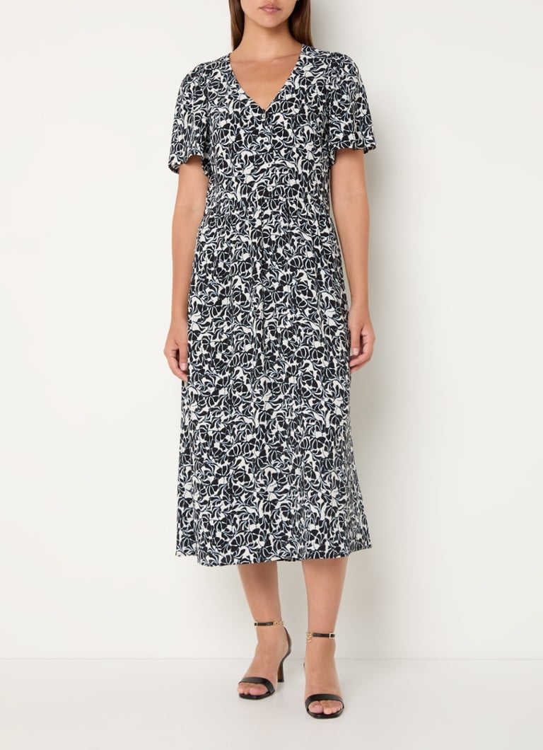 Rochie-tunică midi din denim cu imprimeu floral Marc O'Polo