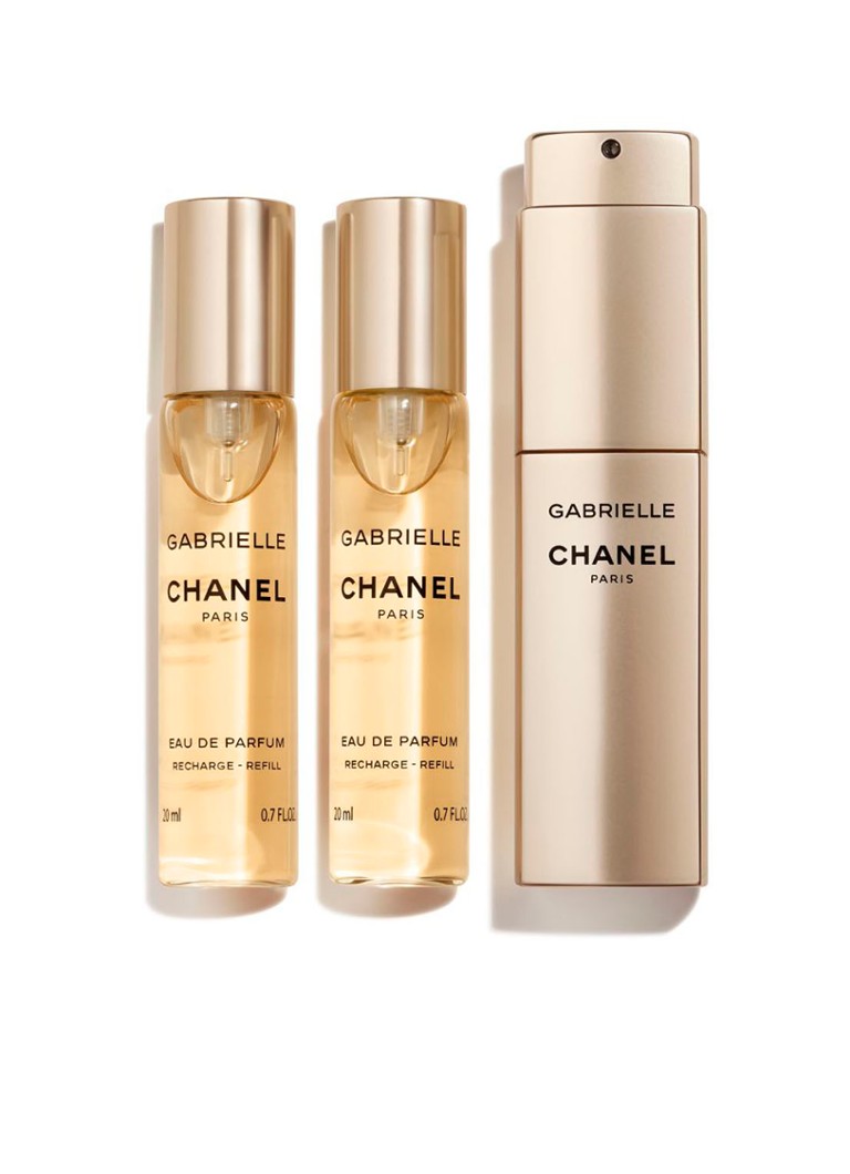 ZESTAW 3 MINI WKŁADÓW DO WODY PERFUMOWANEJ CHANEL Z SYSTEMEM PRZEKRĘCANIA I SPRAYU