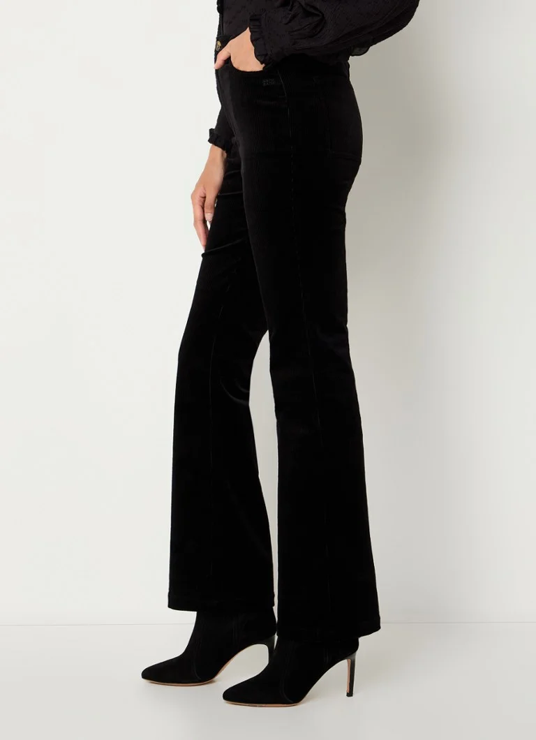 Antik Batik Tildo high waist flared fit corduroy trousers