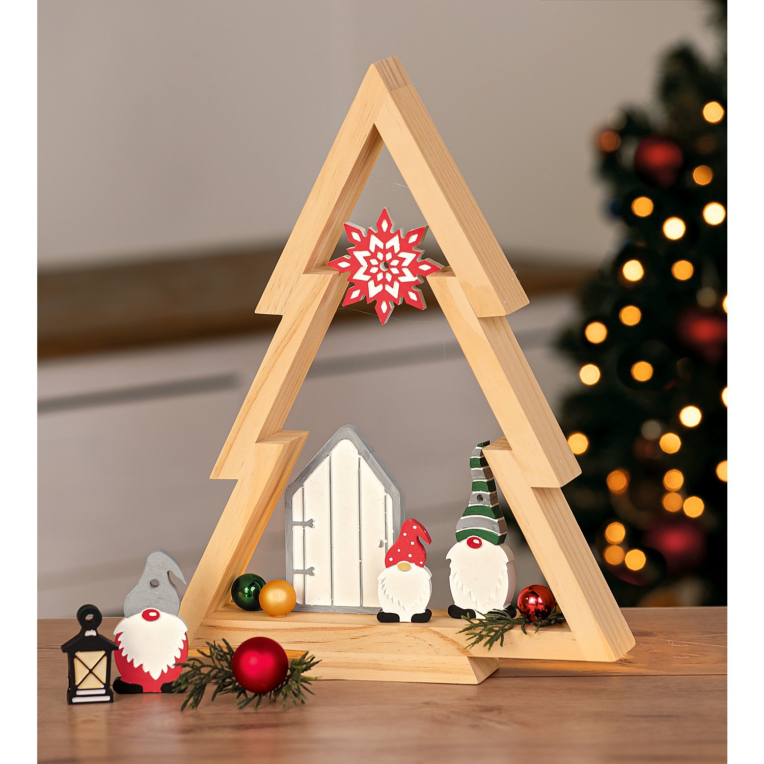 Weihnachtskugeln aus Glas, grün, rot, gold, 6 cm Ø, 12 Stück