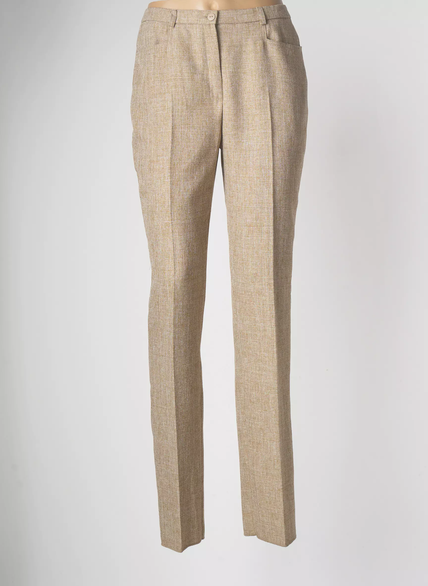 Pauporte Pantalons Slim Femme couleur marron
