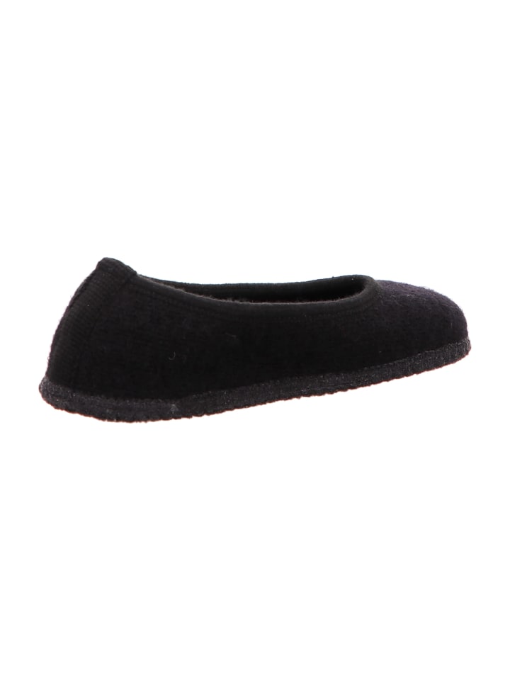 HAFLINGER Hausschuhe in Schwarz günstig kaufen
