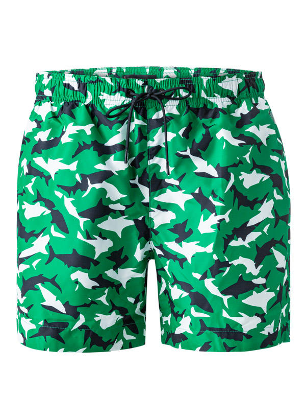 Tommy Hilfiger, Badeshorts, Mikrofaser, apfelgrün gemustert