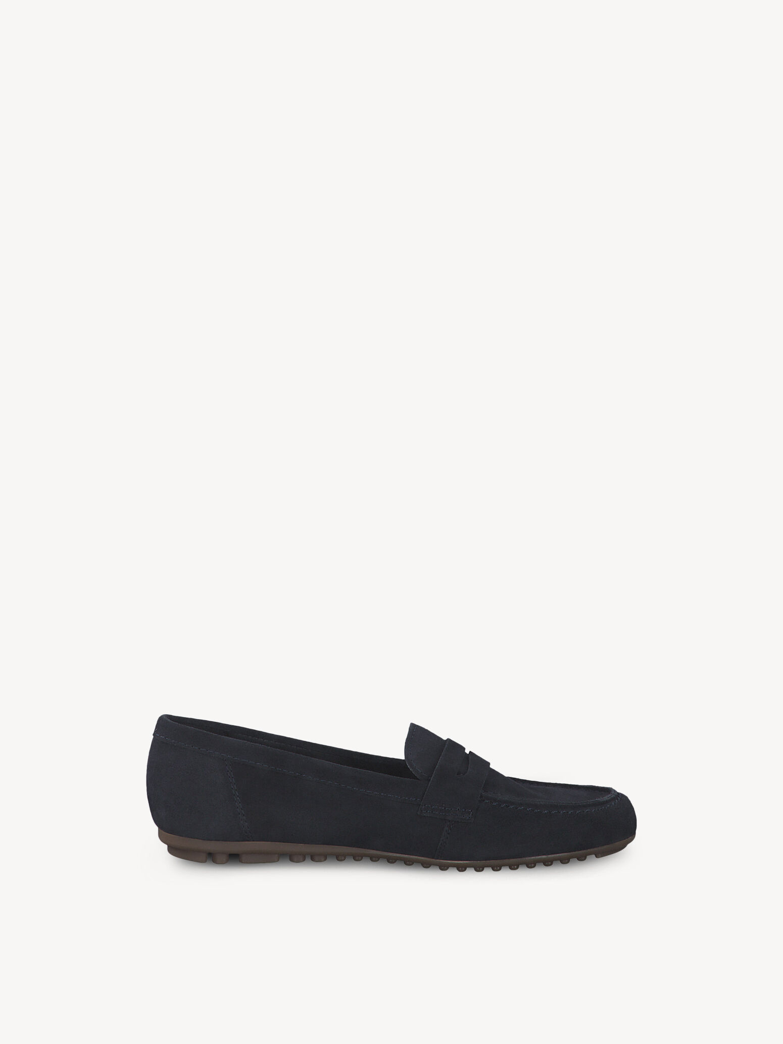 Mocassin en cuir - bleu