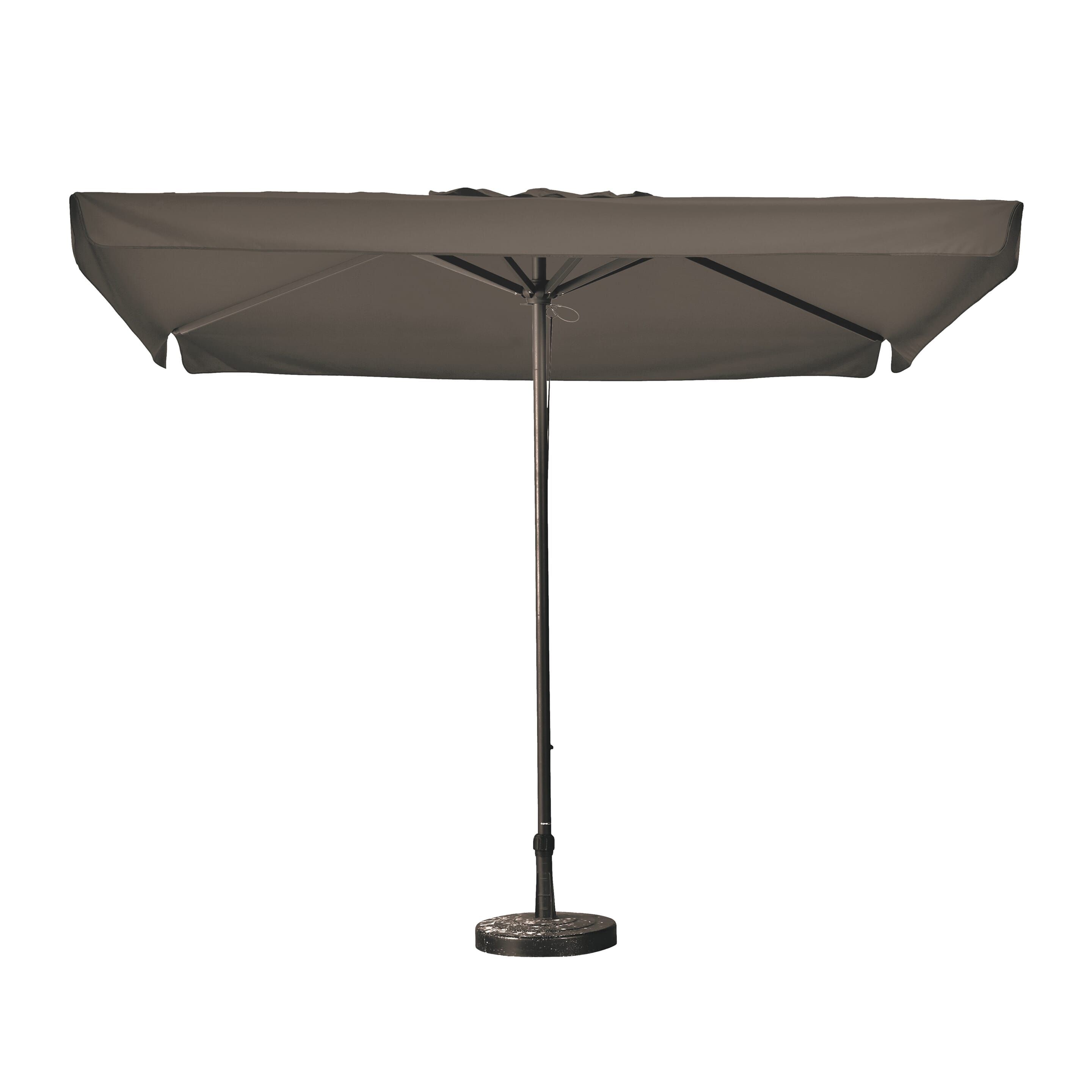 Madison Profi-line mit Volant 300x300 Grau Sonnenschirm