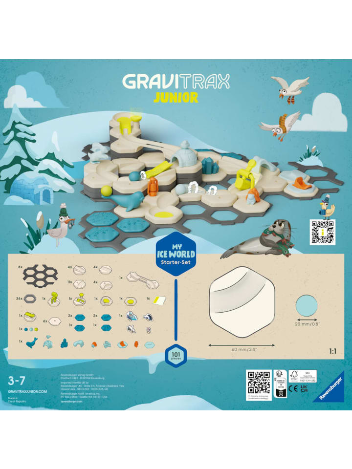 Ravensburger Kugelbahn GraviTrax Junior Starter-Set L Ice, 3-7 Jahre günstig kaufen onesize