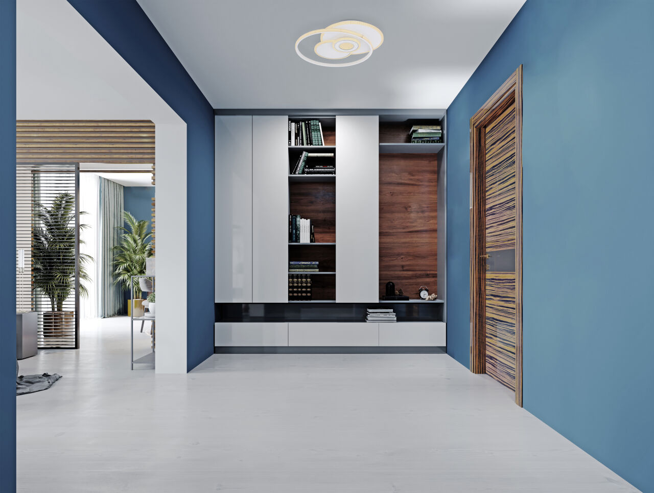 Globo Lighting - RODERICK - Deckenleuchte Metall weiß, LED