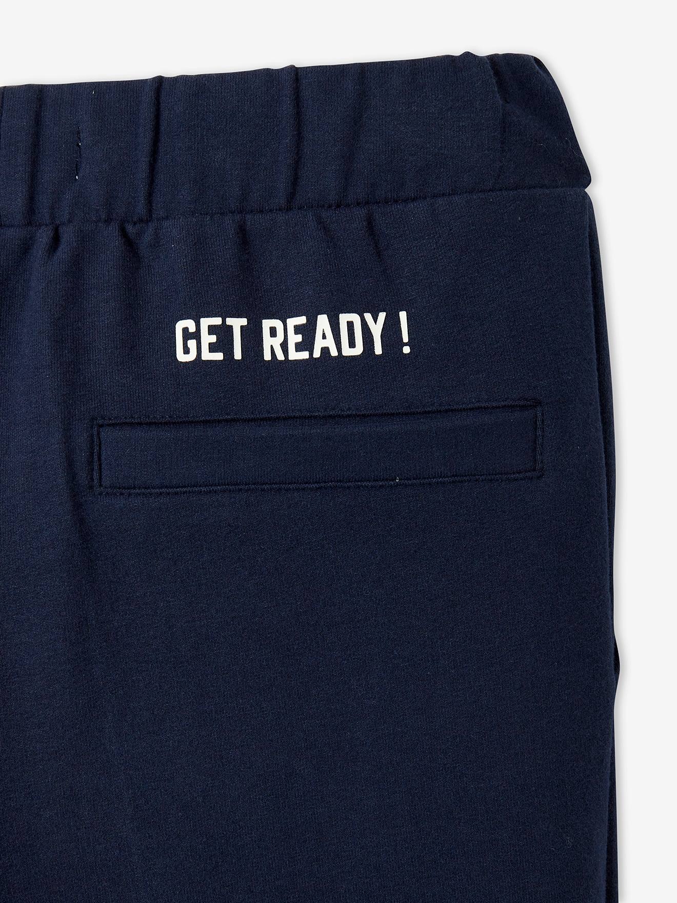 Pantalon jogging foot garçon encre