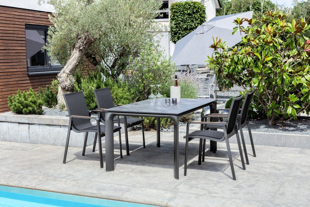 KETTLER Gartenstuhl Kettler Diamond Stapelsessel Aluminium/Outdoorgewebe (2)