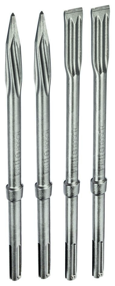 Bosch Blue Accessories 2607017368 Επαγγελματικό σετ καλεμιών SDS-Max - 2 x καλέμια RTEC με μύτη + 2 x πλακέ καλέμια RTEC