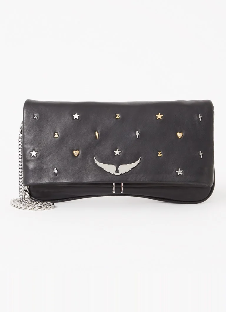 Zadig&Voltaire Rock Lucky Charms torbica od janjeće kože