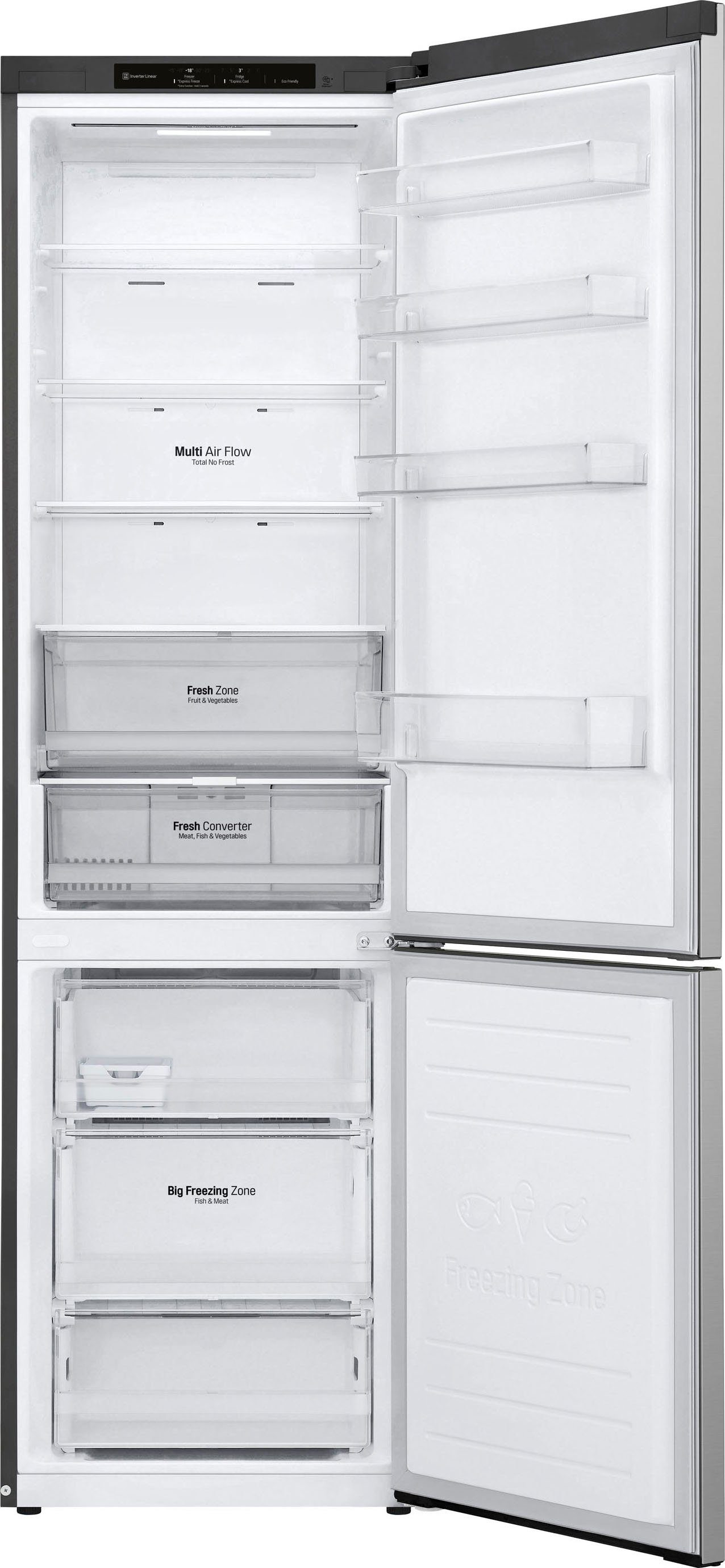 LG Kühl-/Gefrierkombination Serie 5 GBP52PYNBN, 203 cm hoch, 59,5 cm breit