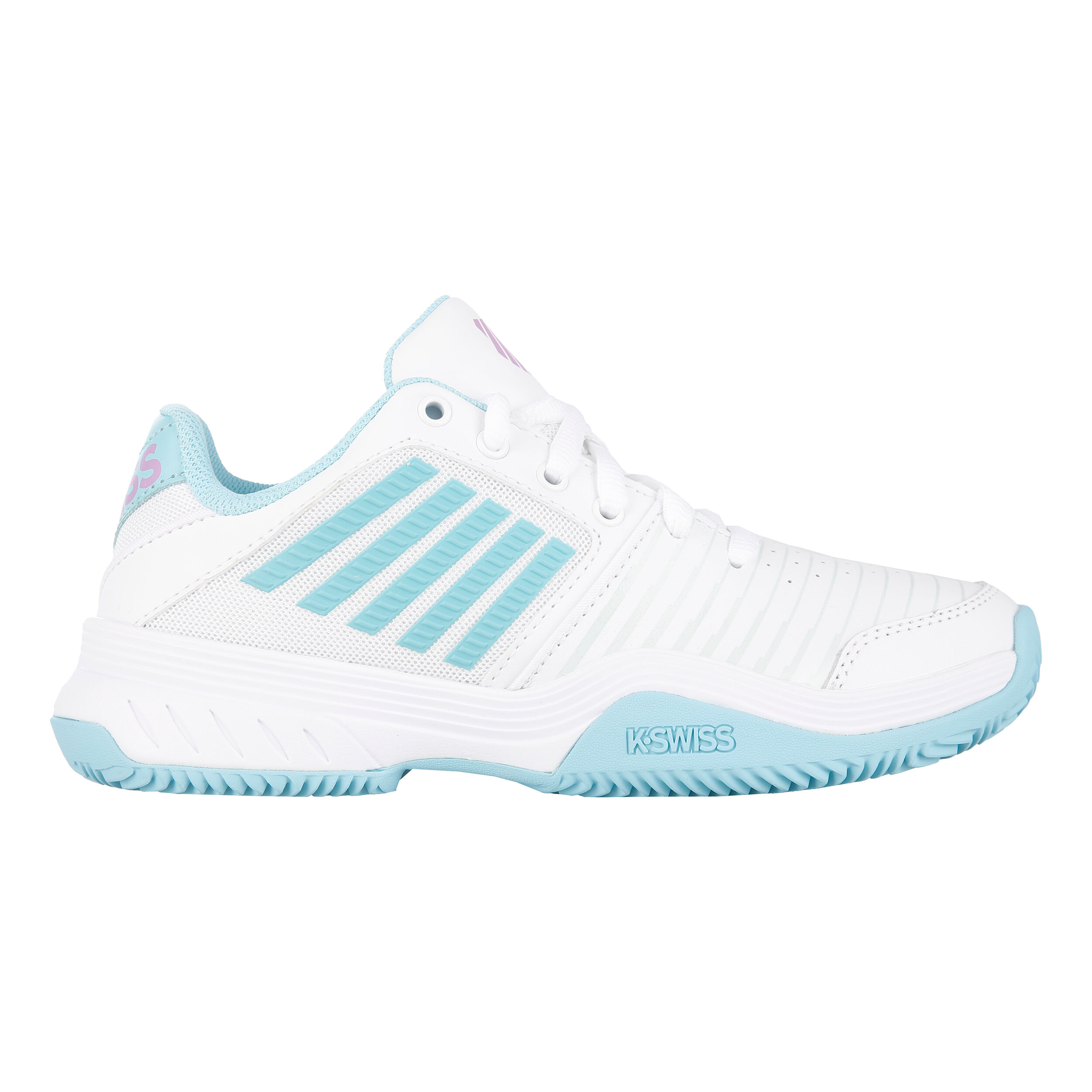 Court Express Sandplatzschuh Damen - Weiß, Hellblau